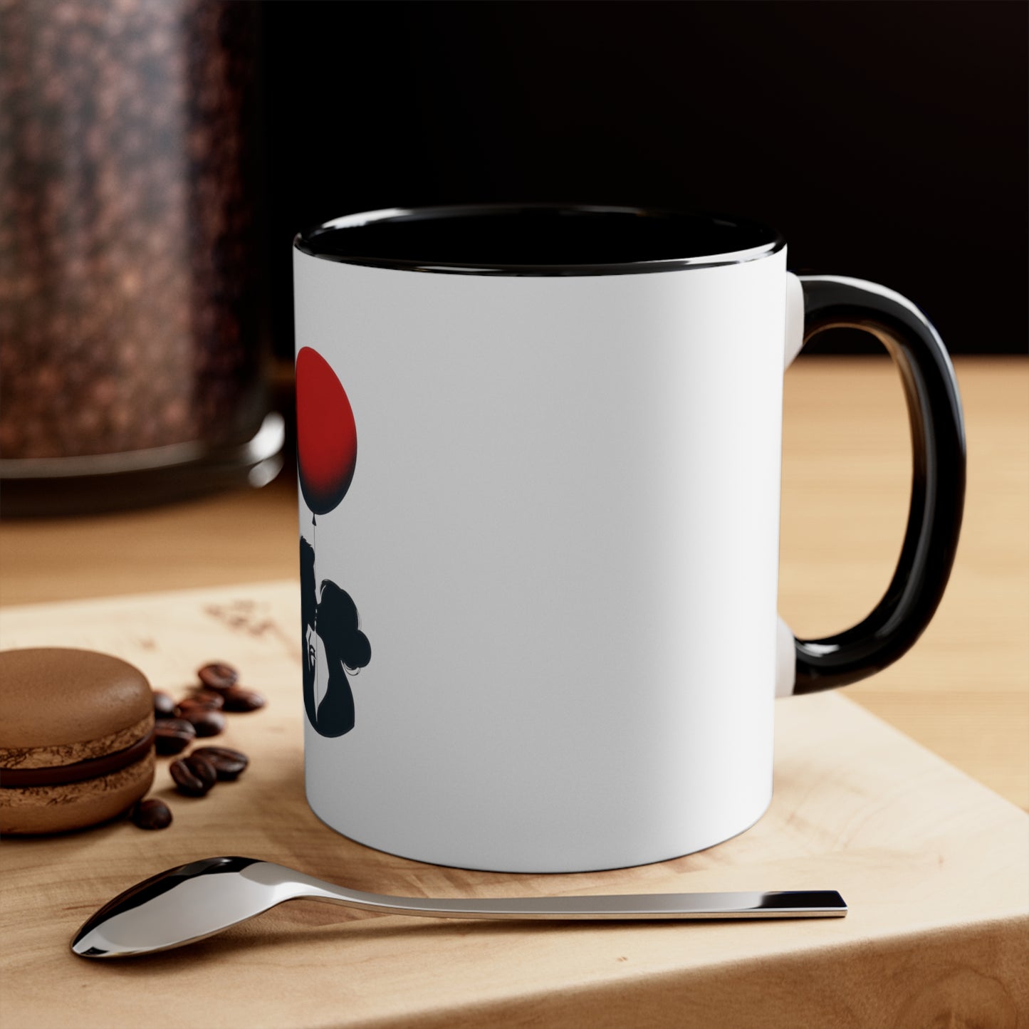 Balloon Kiss Accent Mug