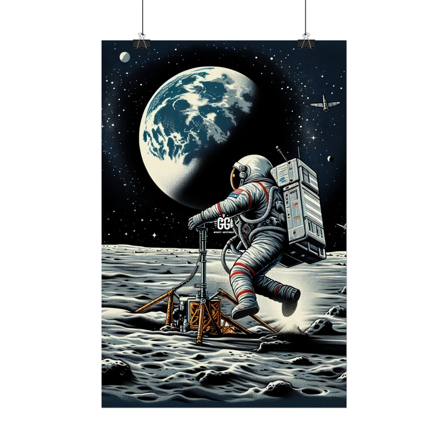 Lunar Leap Vintage Poster