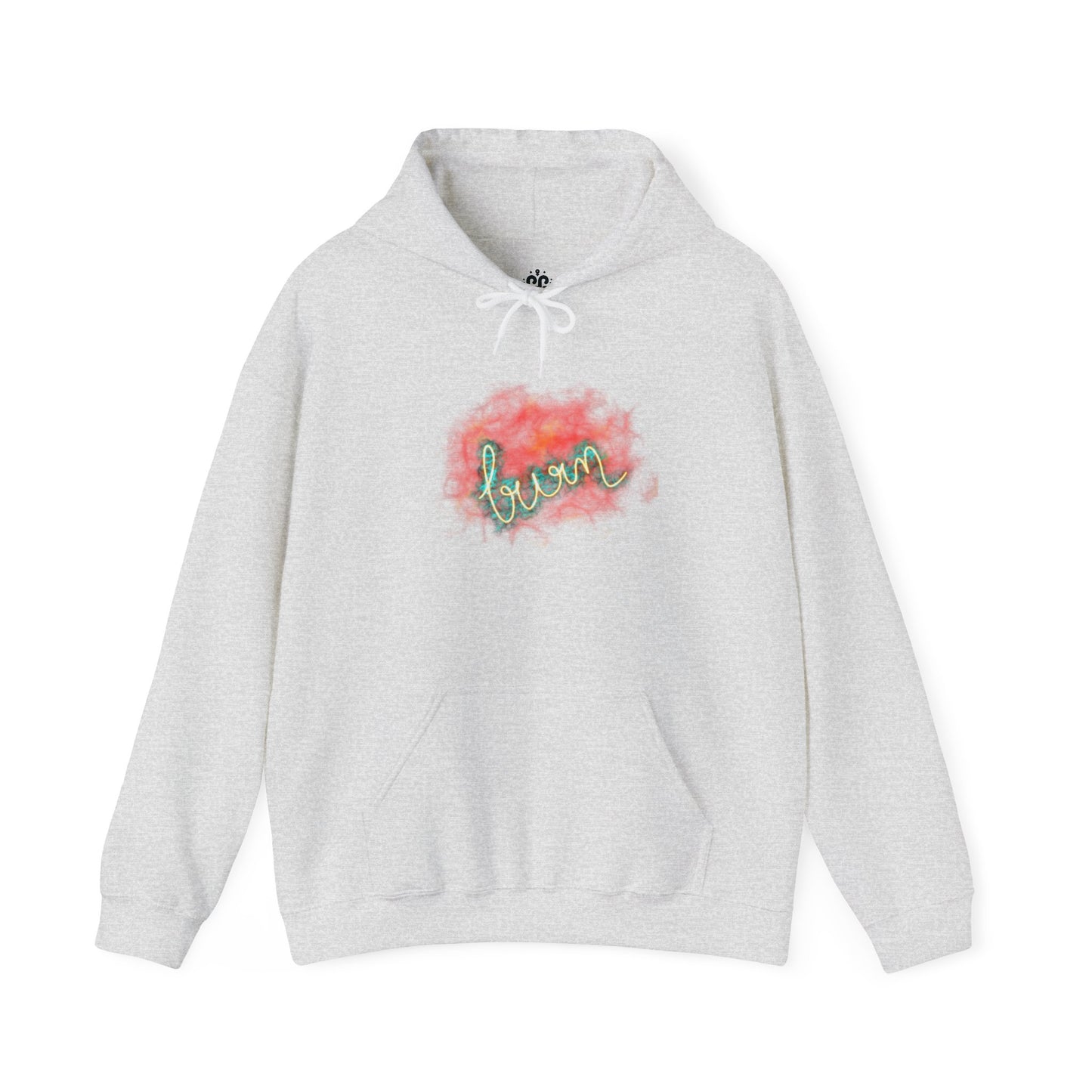 Fiery Neon Script Hoodie