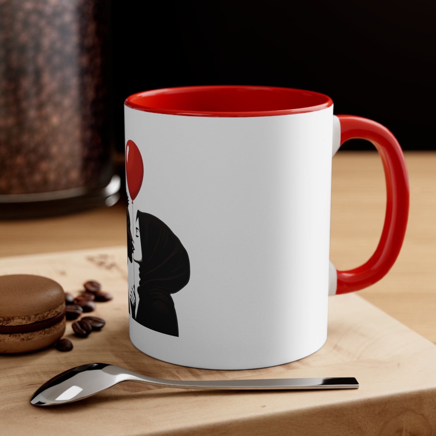 Balloon Kiss Accent Mug