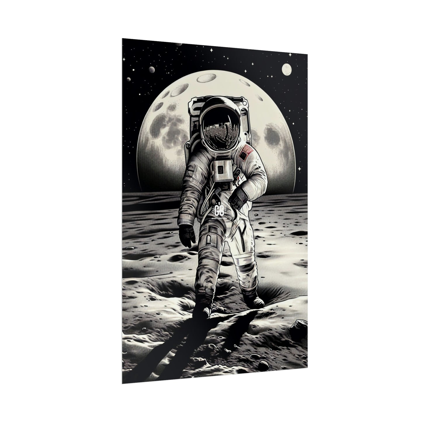 Lunar Explorer Vintage Poster