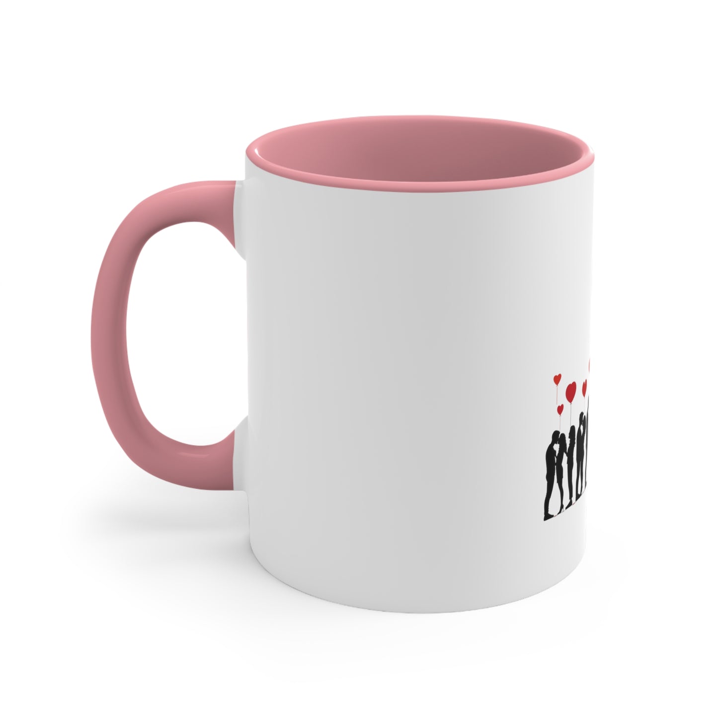 Love Silhouette Accent Mug