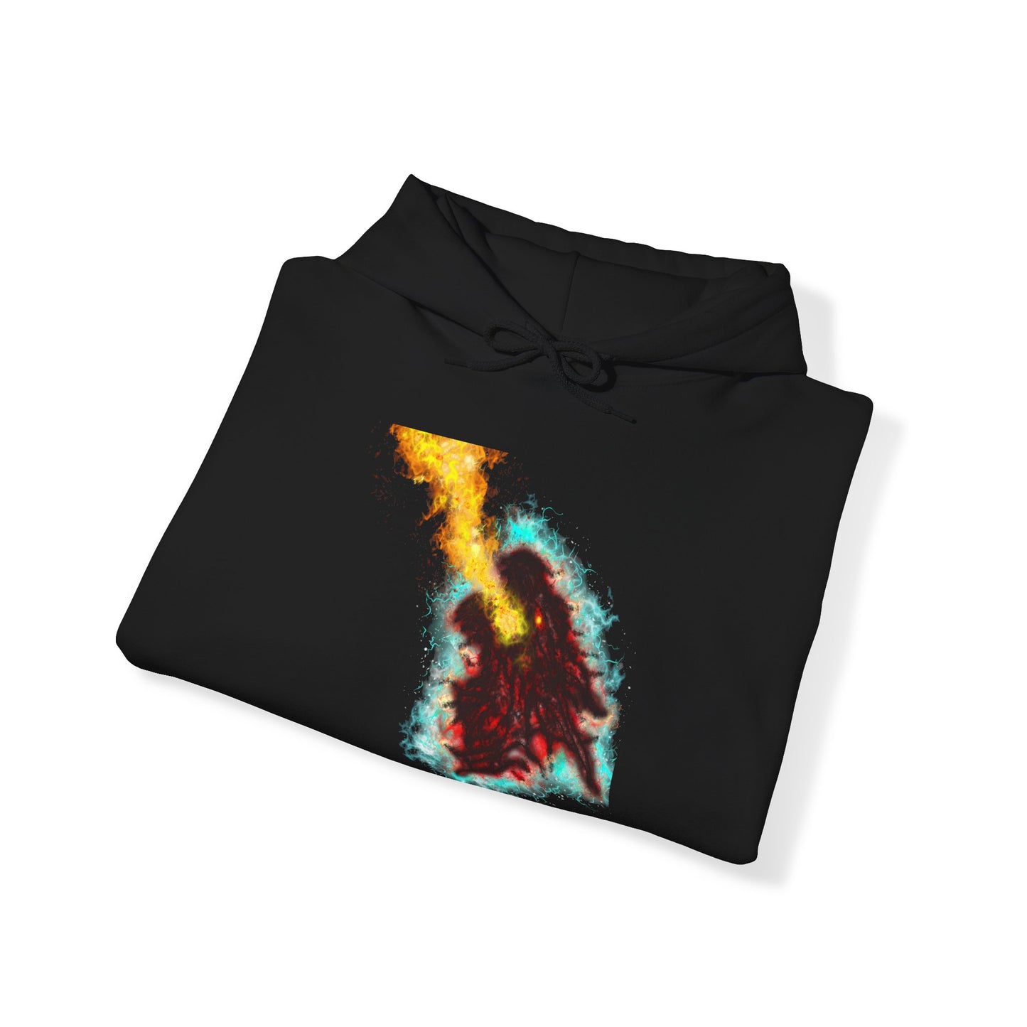 Fiery Ice Contrast Hoodie