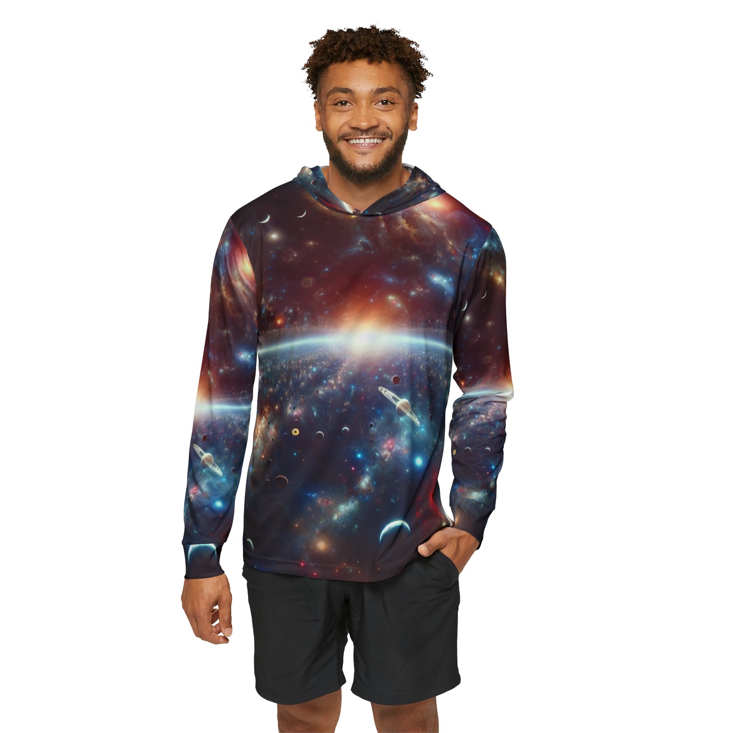 Cosmic Voyager Athletic Warmup Hoodie