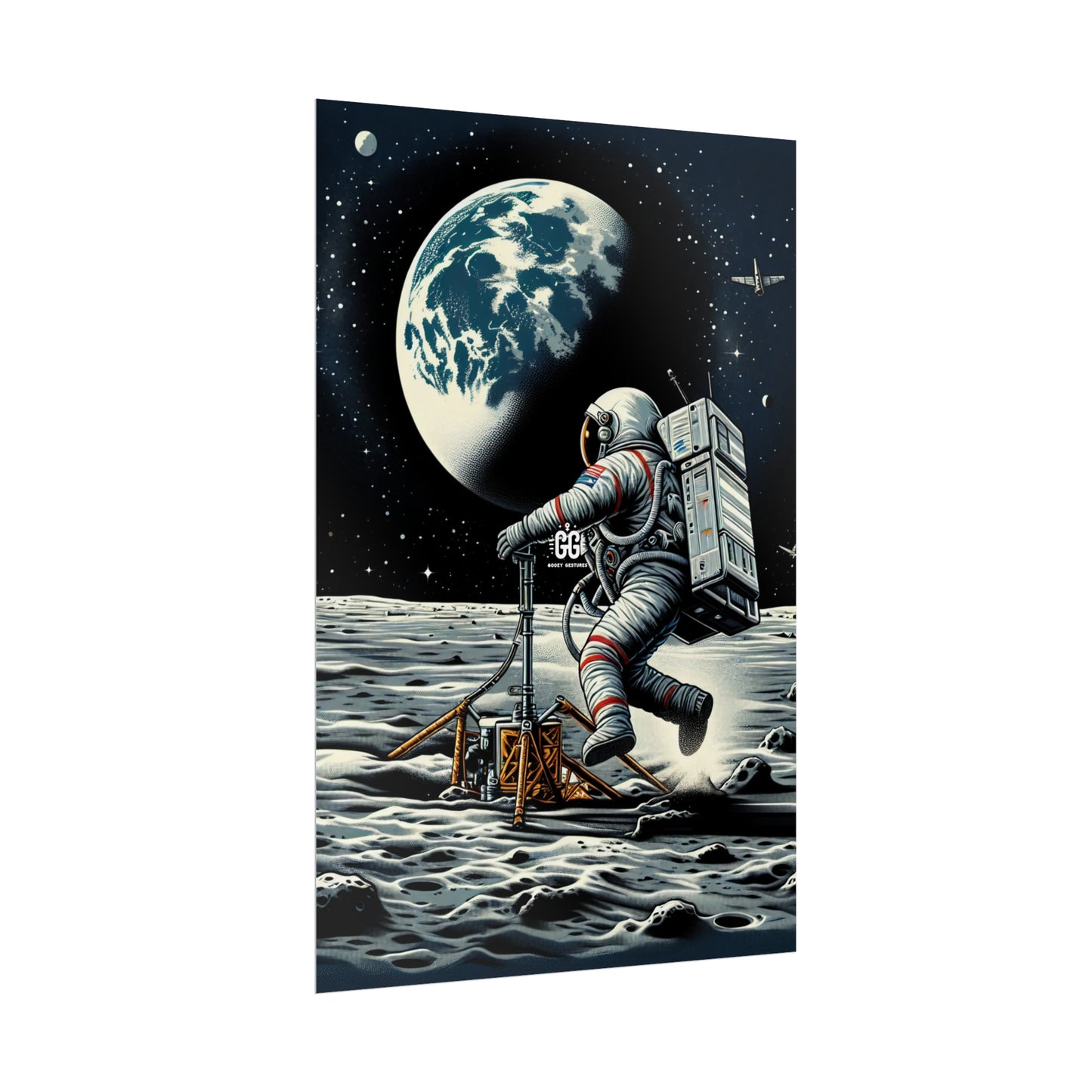 Lunar Leap Vintage Poster