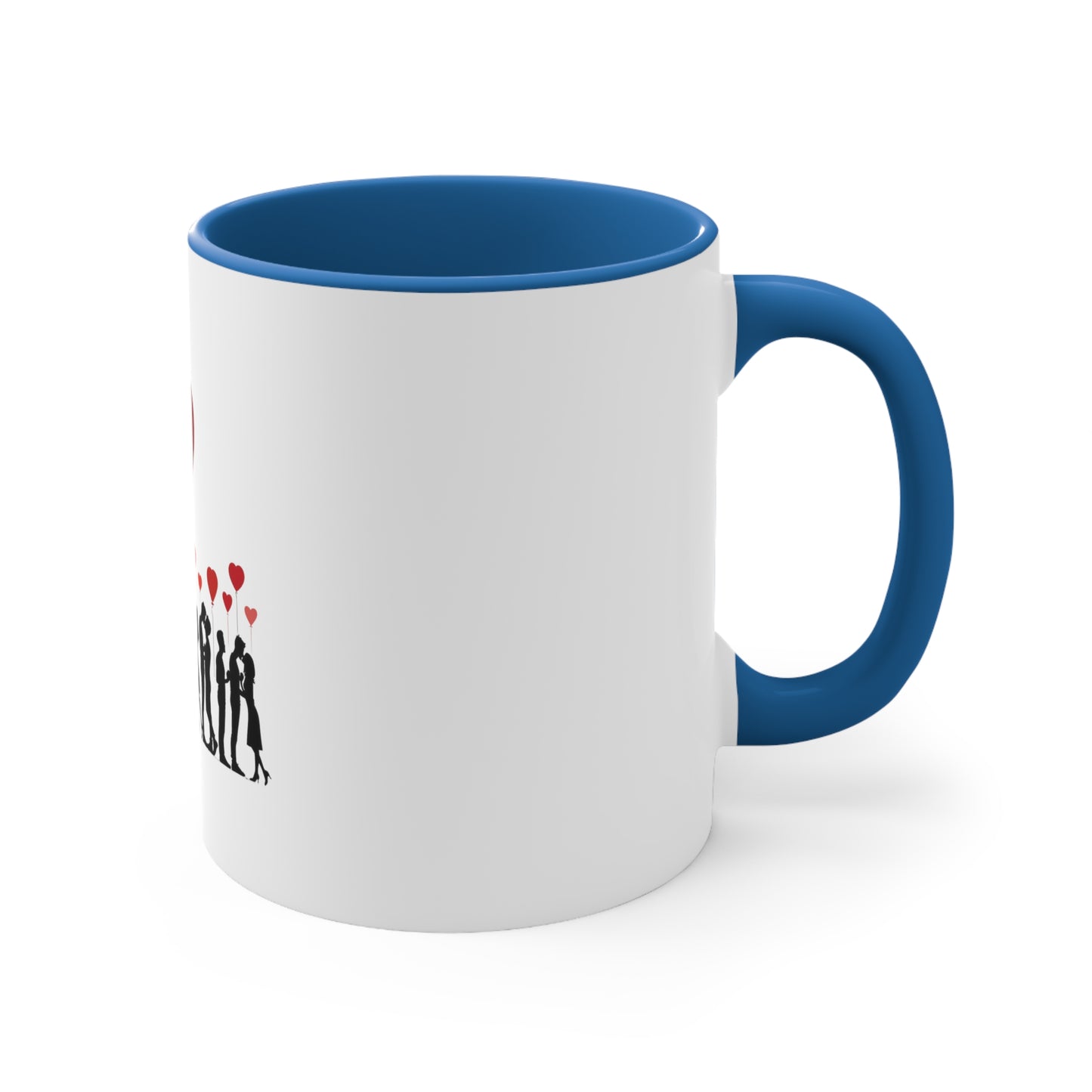 Love Silhouette Accent Mug