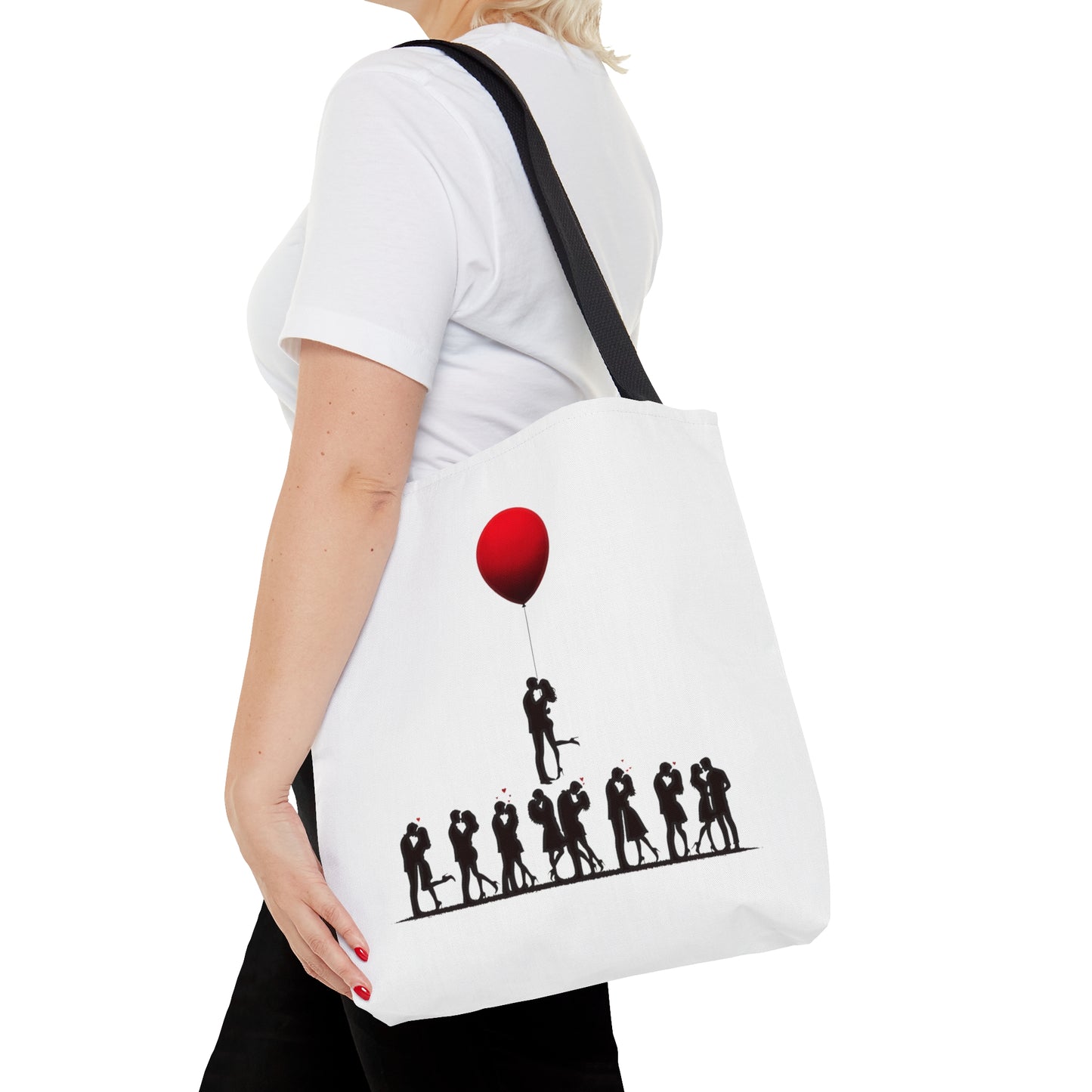 Love Balloon Silhouette Tote