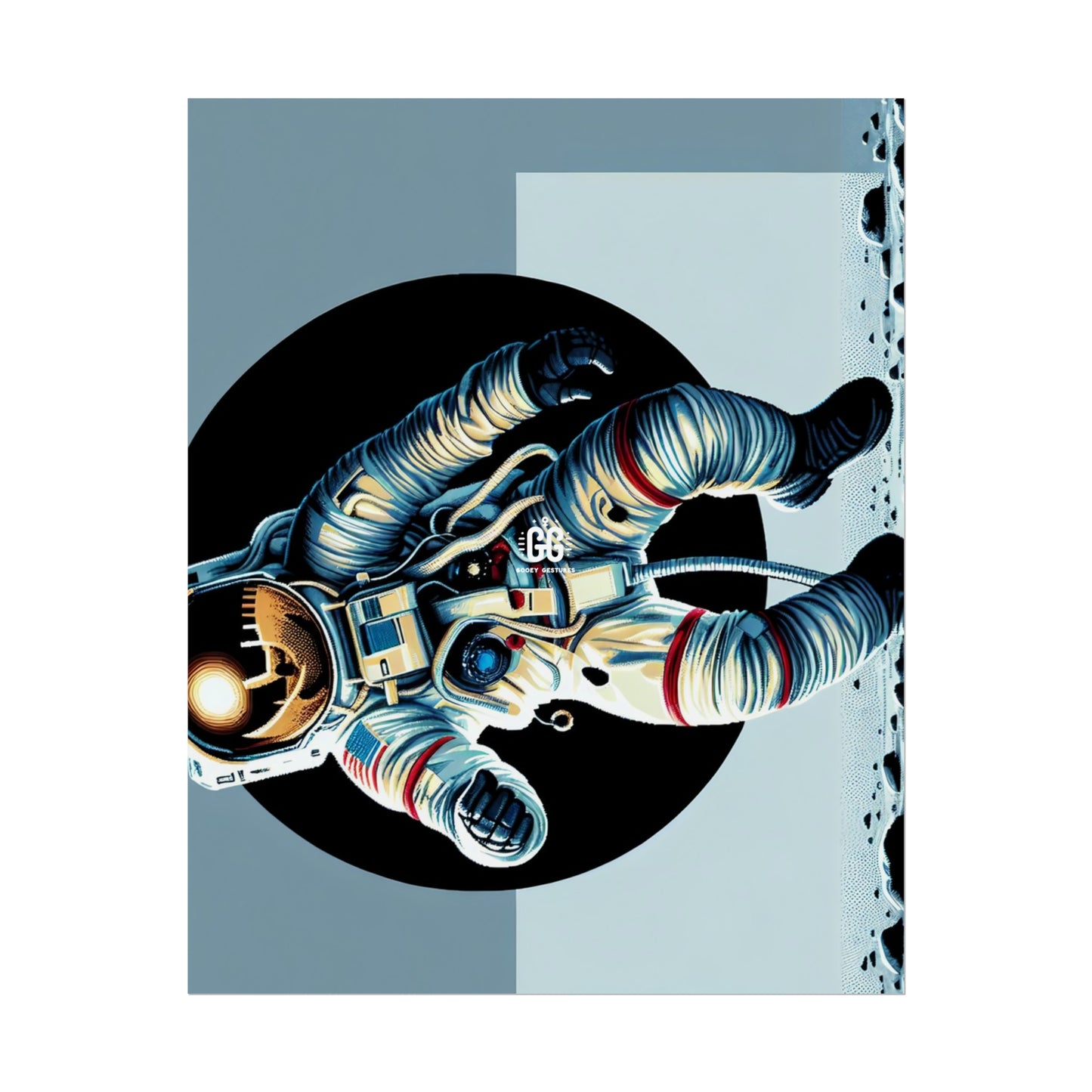 Astronaut Cosmic Voyage Poster