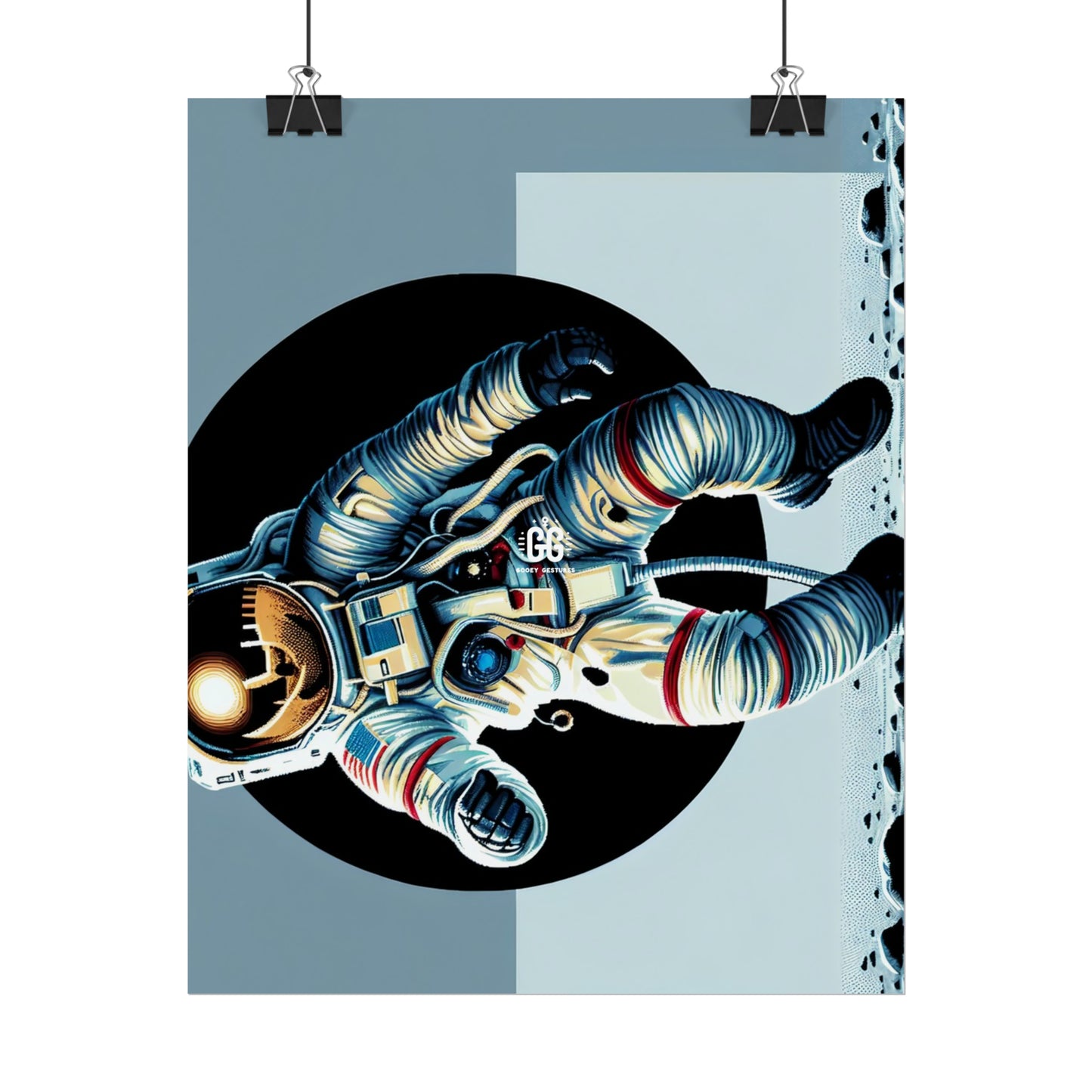 Astronaut Cosmic Voyage Poster