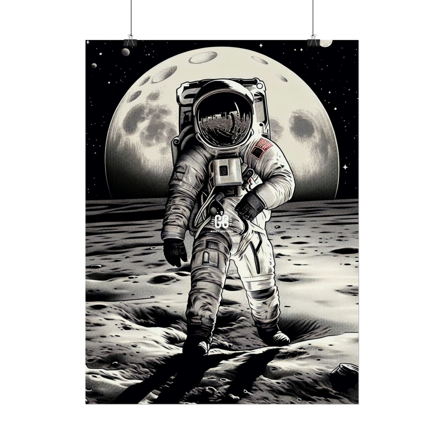 Lunar Explorer Vintage Poster