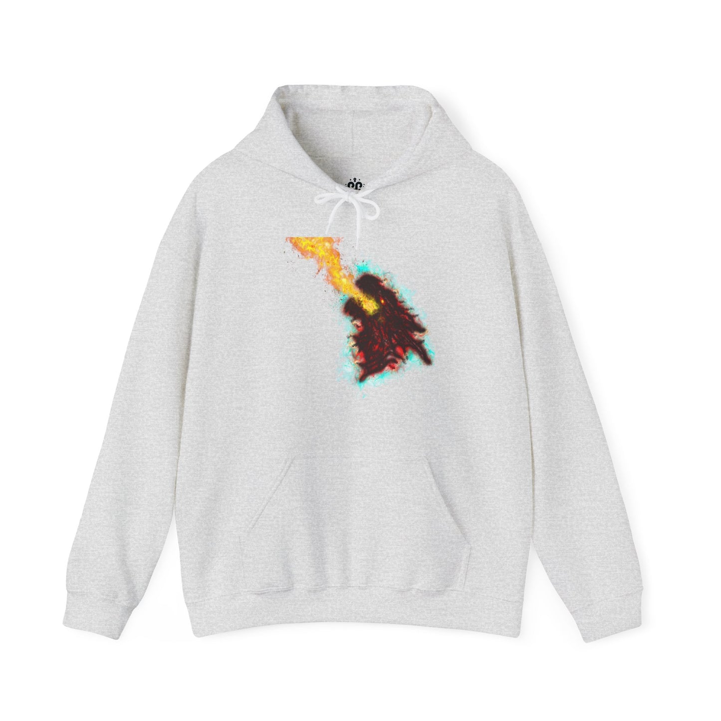 Fiery Ice Contrast Hoodie