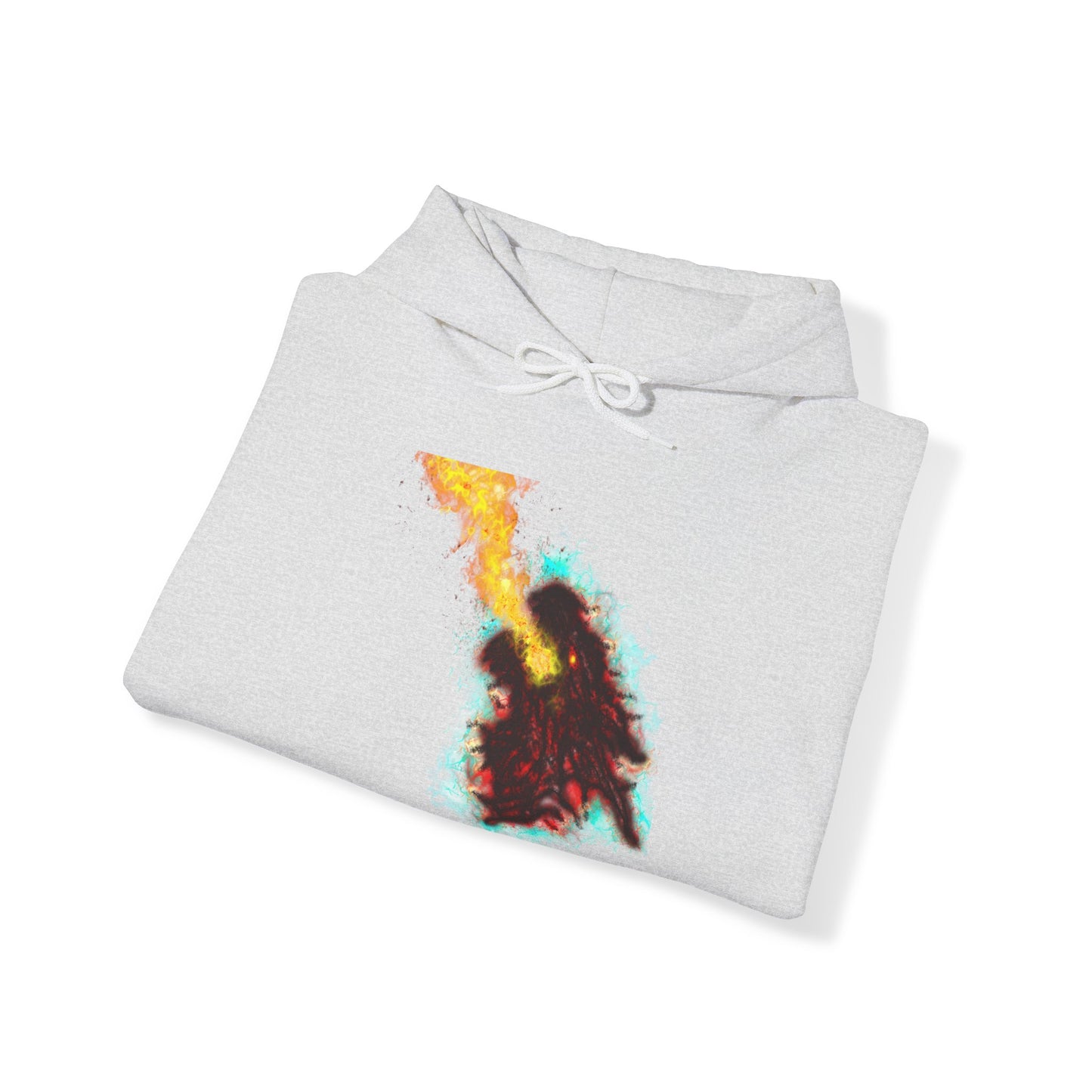 Fiery Ice Contrast Hoodie