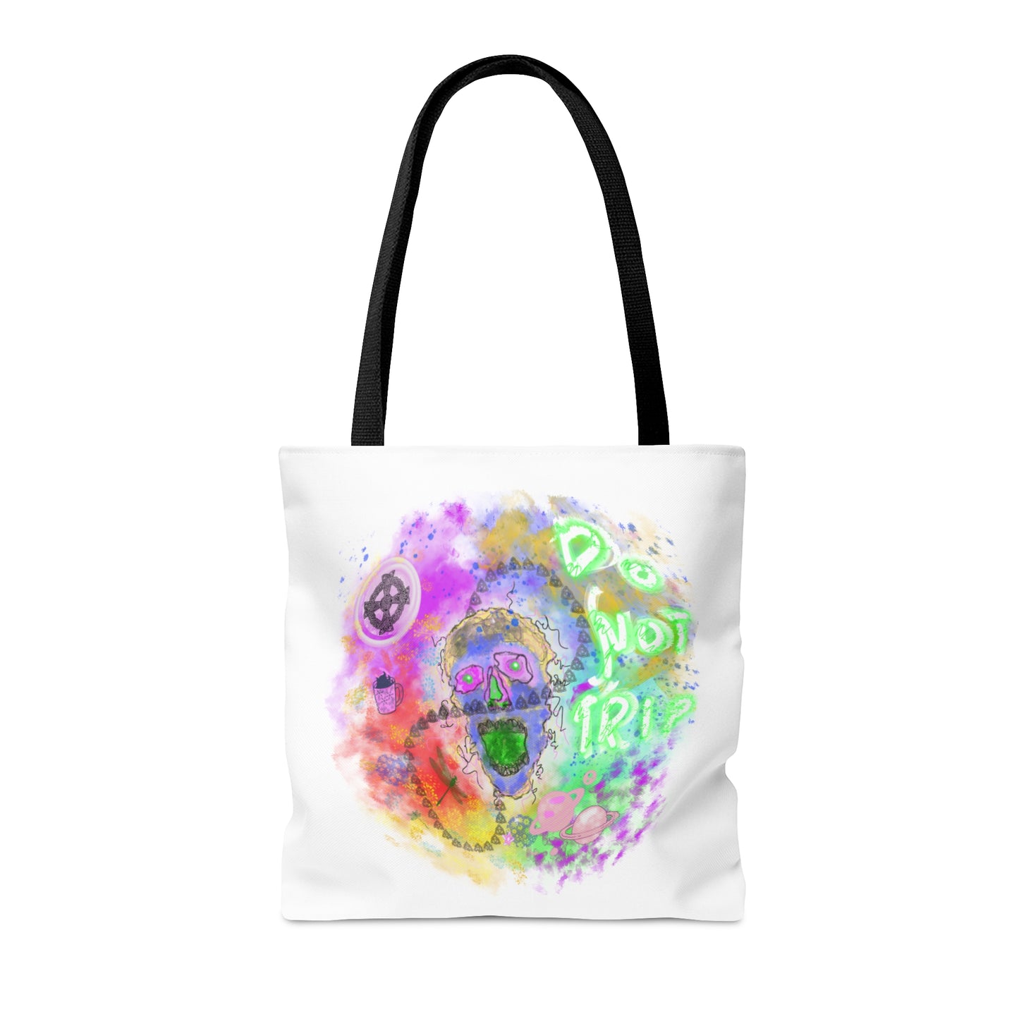 Psychedelic Skull Tote