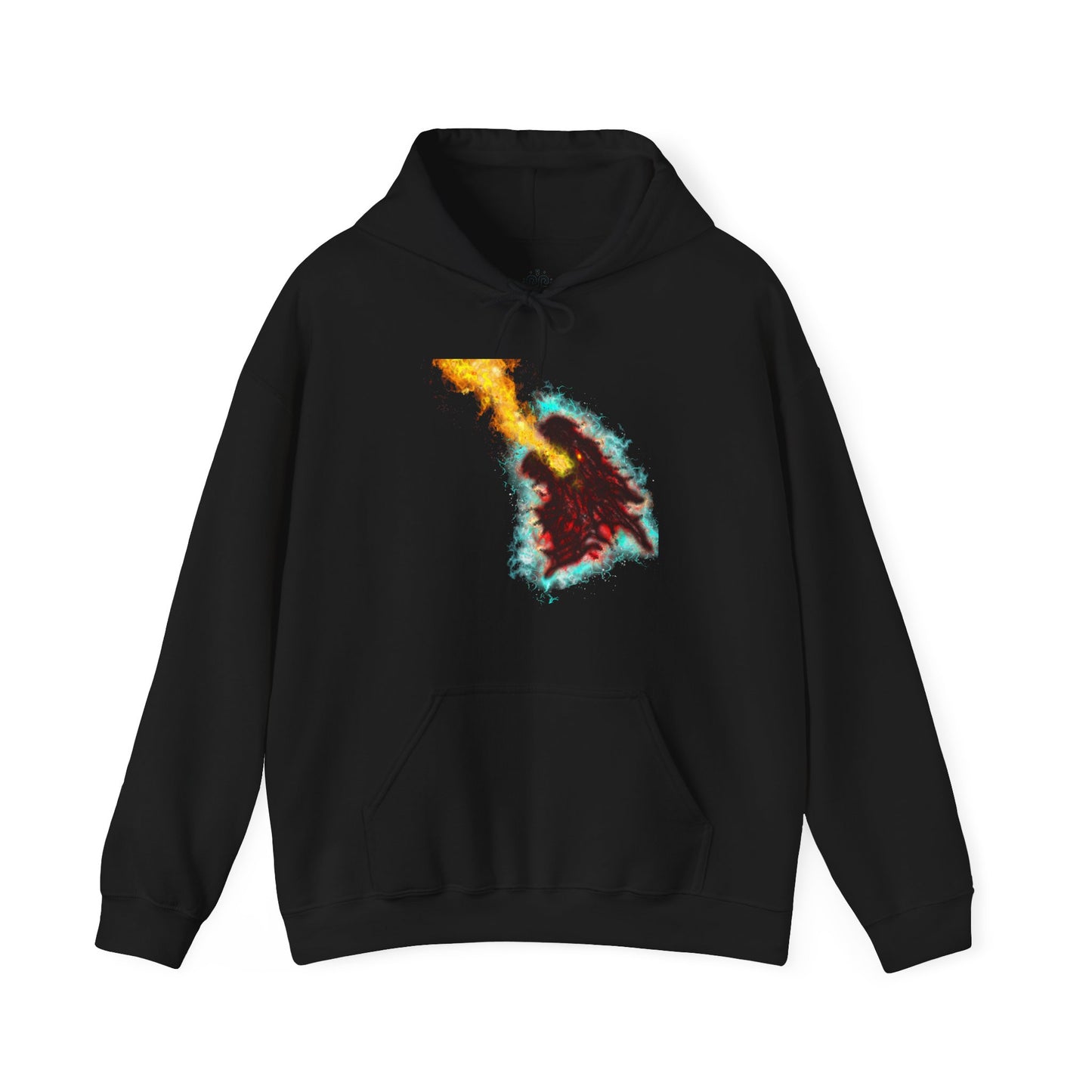 Fiery Ice Contrast Hoodie