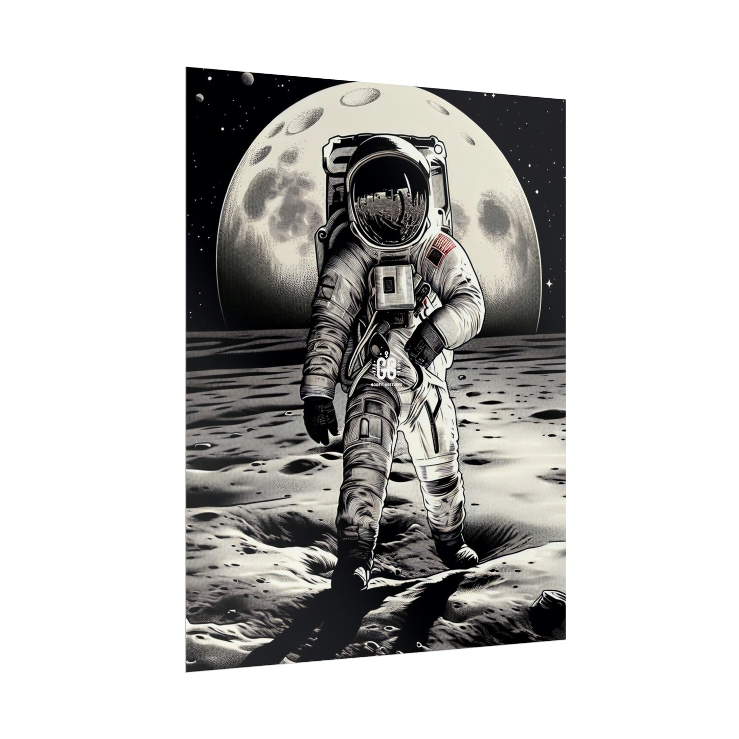 Lunar Explorer Vintage Poster