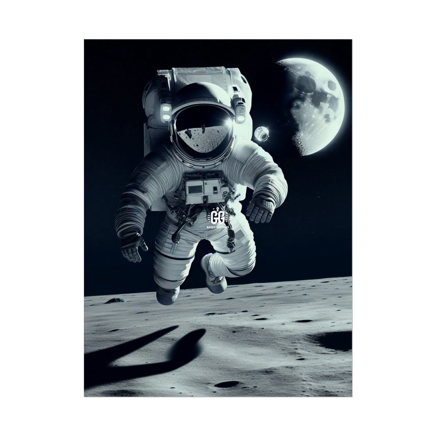 Lunar Leap Astronaut Poster