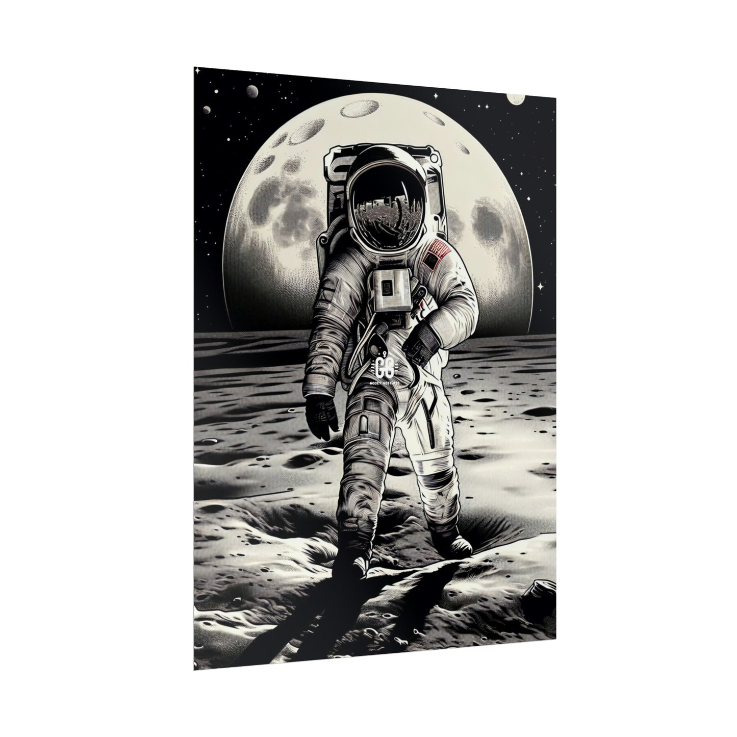 Lunar Explorer Vintage Poster