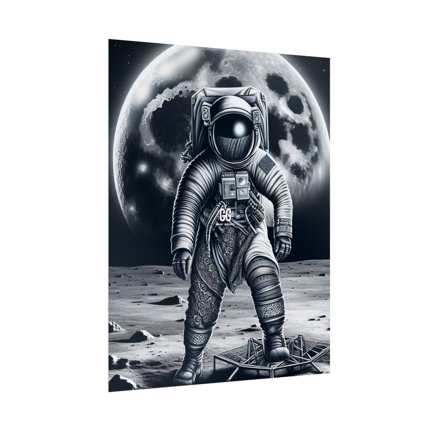 Lunar Explorer Art Poster