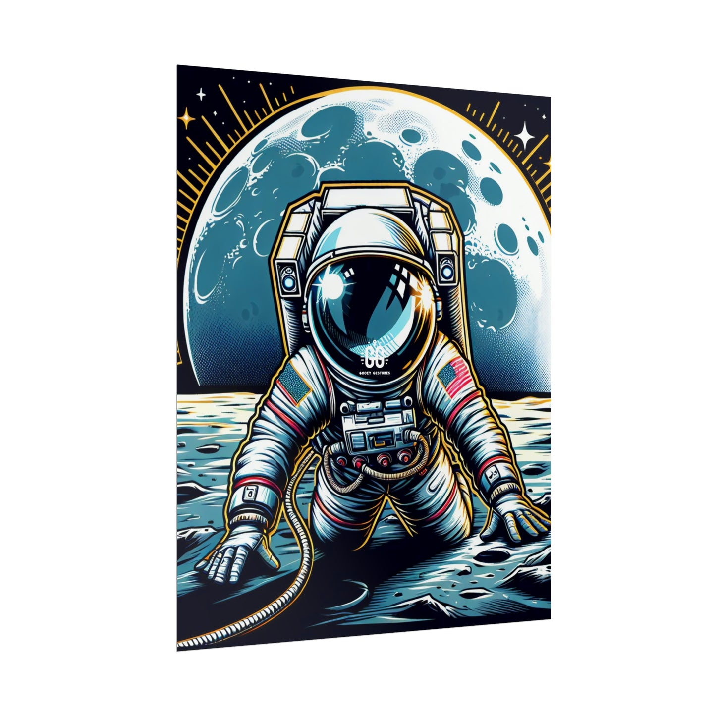 Lunar Explorer Art Poster