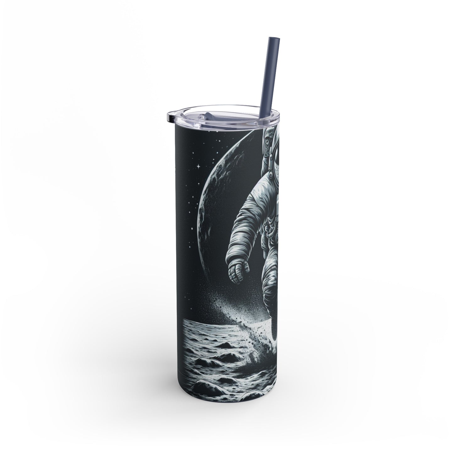 Lunar Explorer Matte Skinny Tumbler