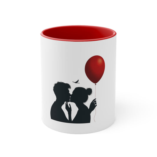 Romantic Silhouette Balloon Mug