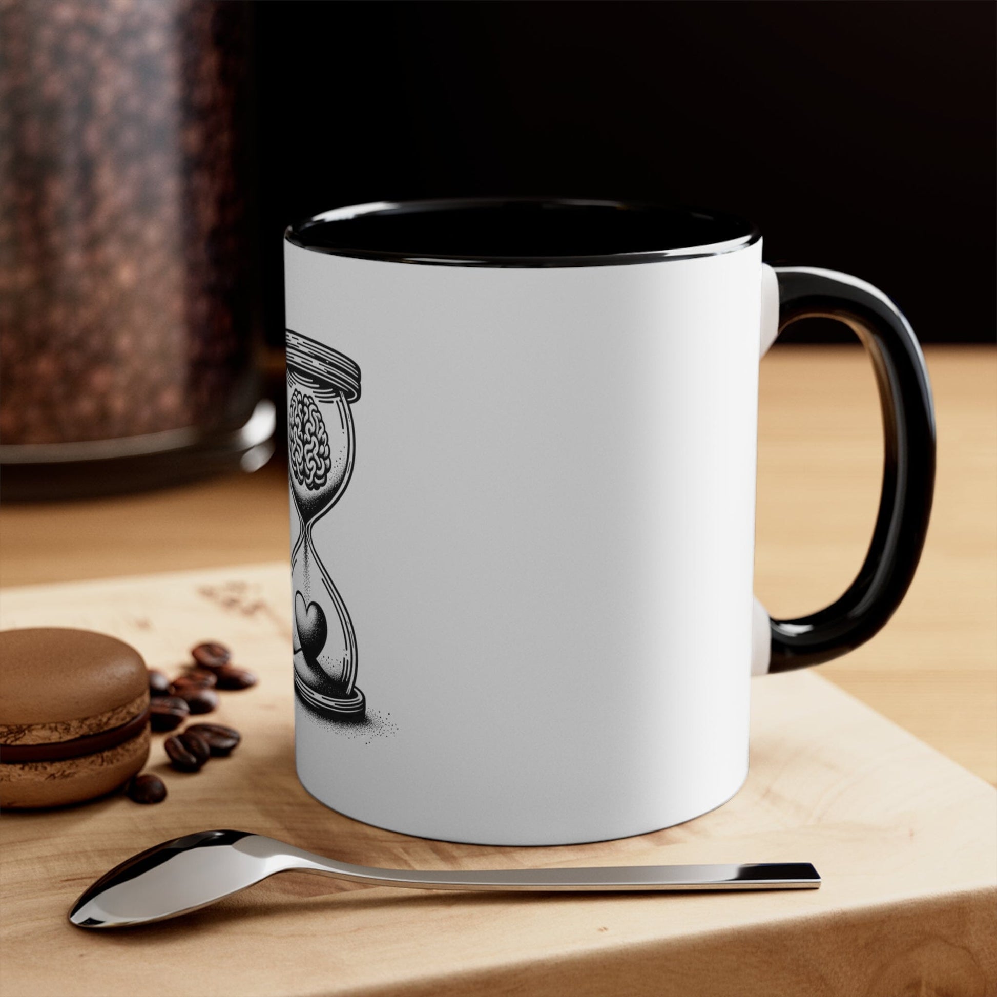 Mindful Love Hourglass Mug Mug Printify 