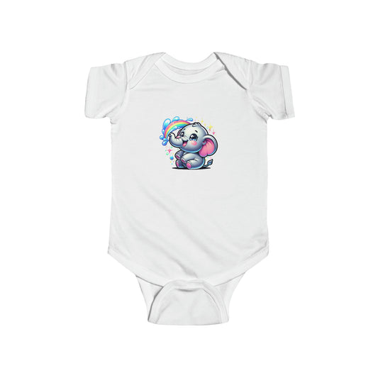 Rainbow Elephant Infant Bodysuit