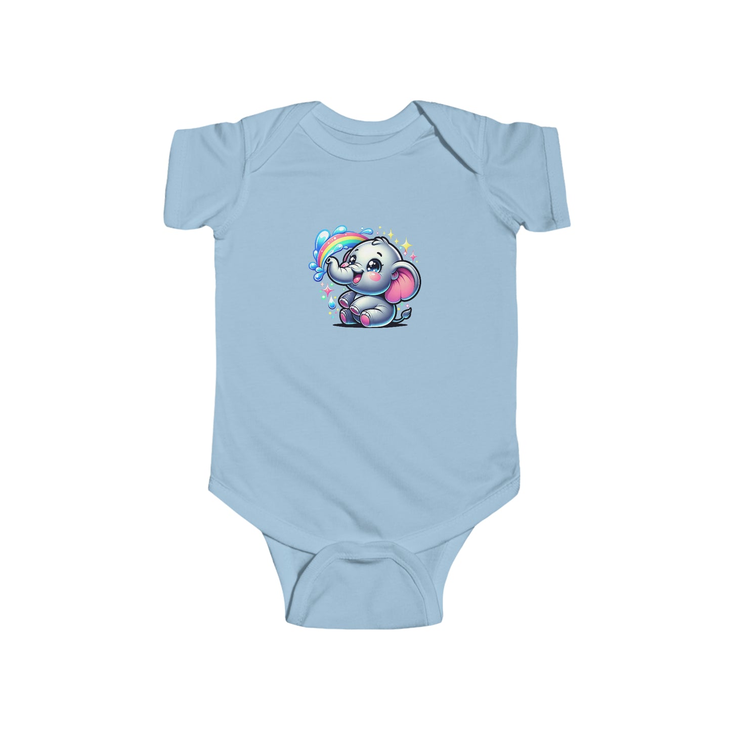 Rainbow Elephant Infant Bodysuit