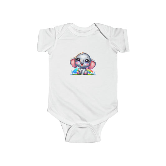 Rainbow Elephant Infant Bodysuit