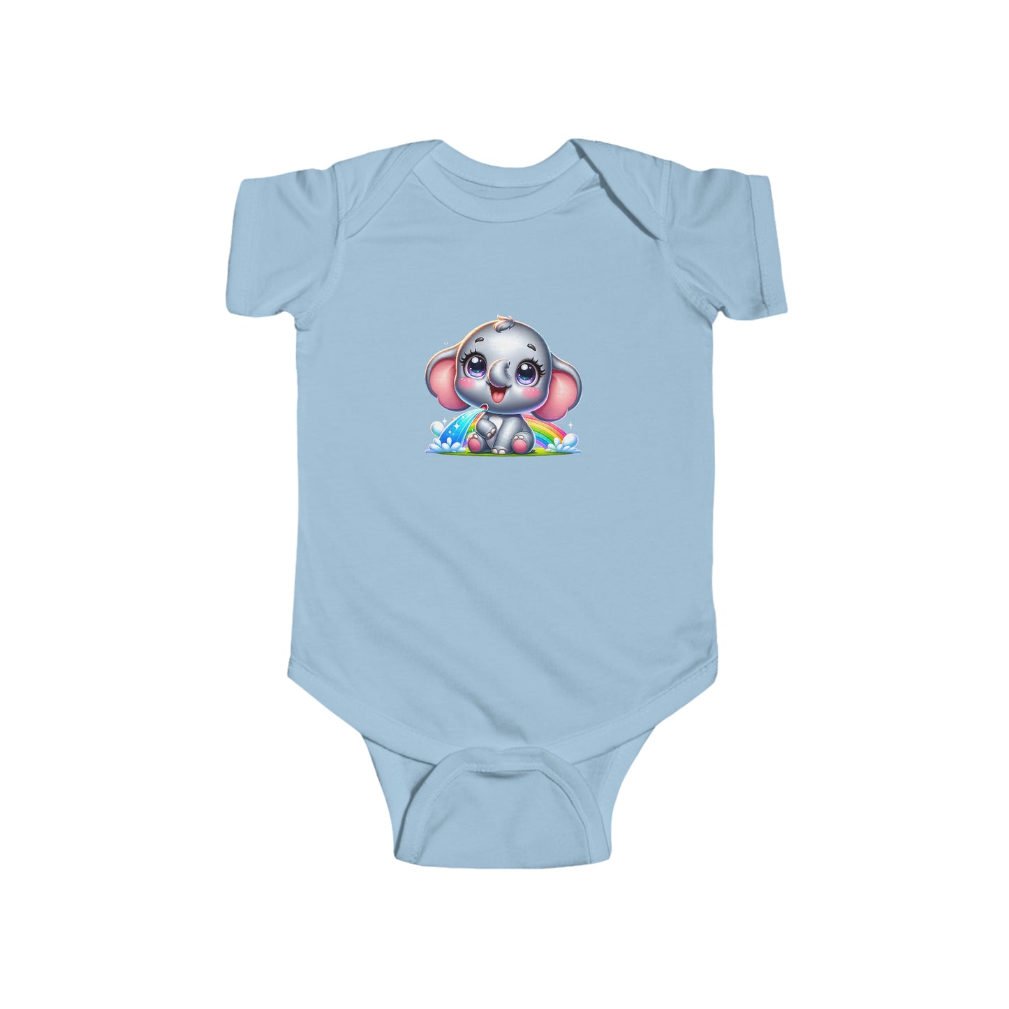 Rainbow Elephant Infant Bodysuit