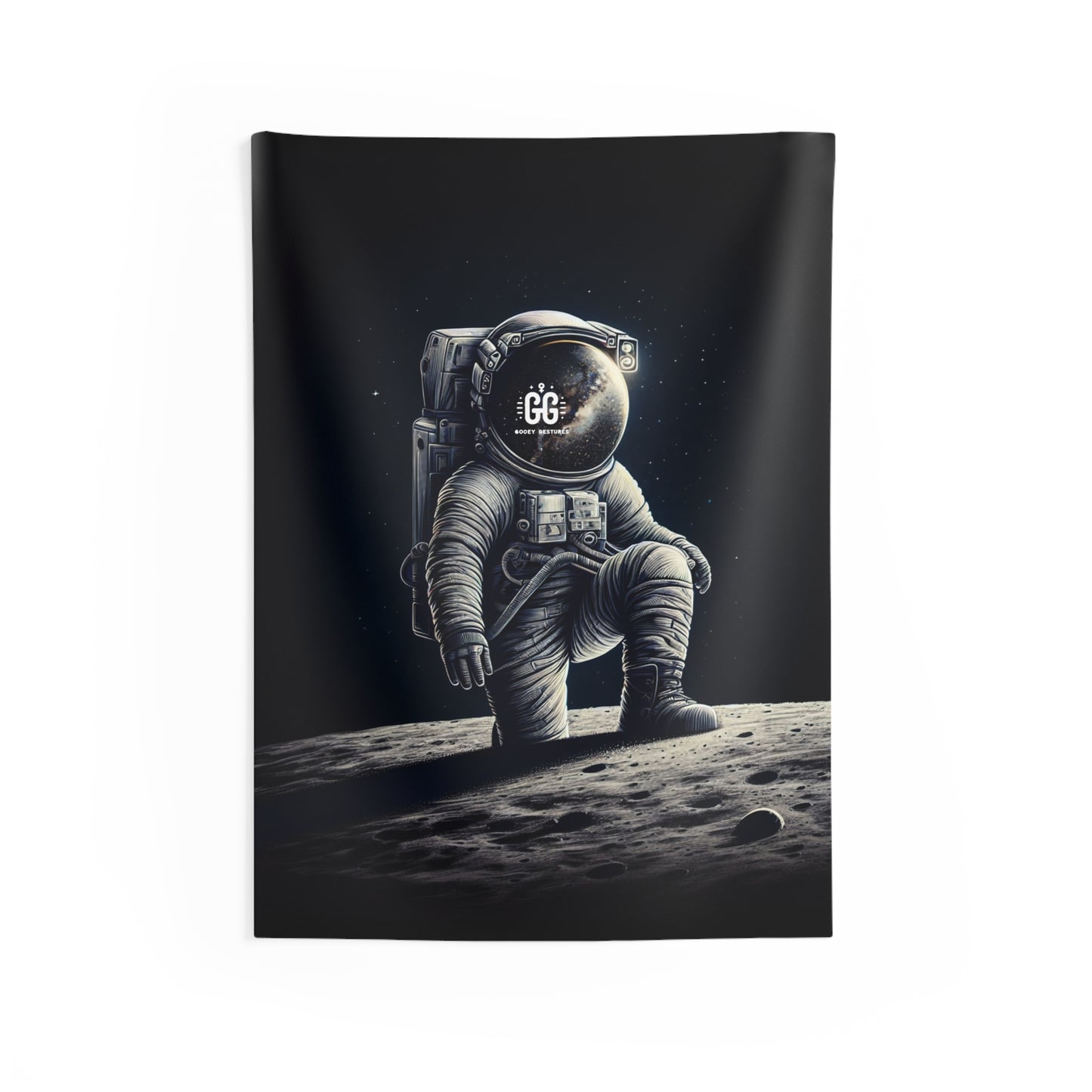 Cosmic Reflection Astronaut Tapestry