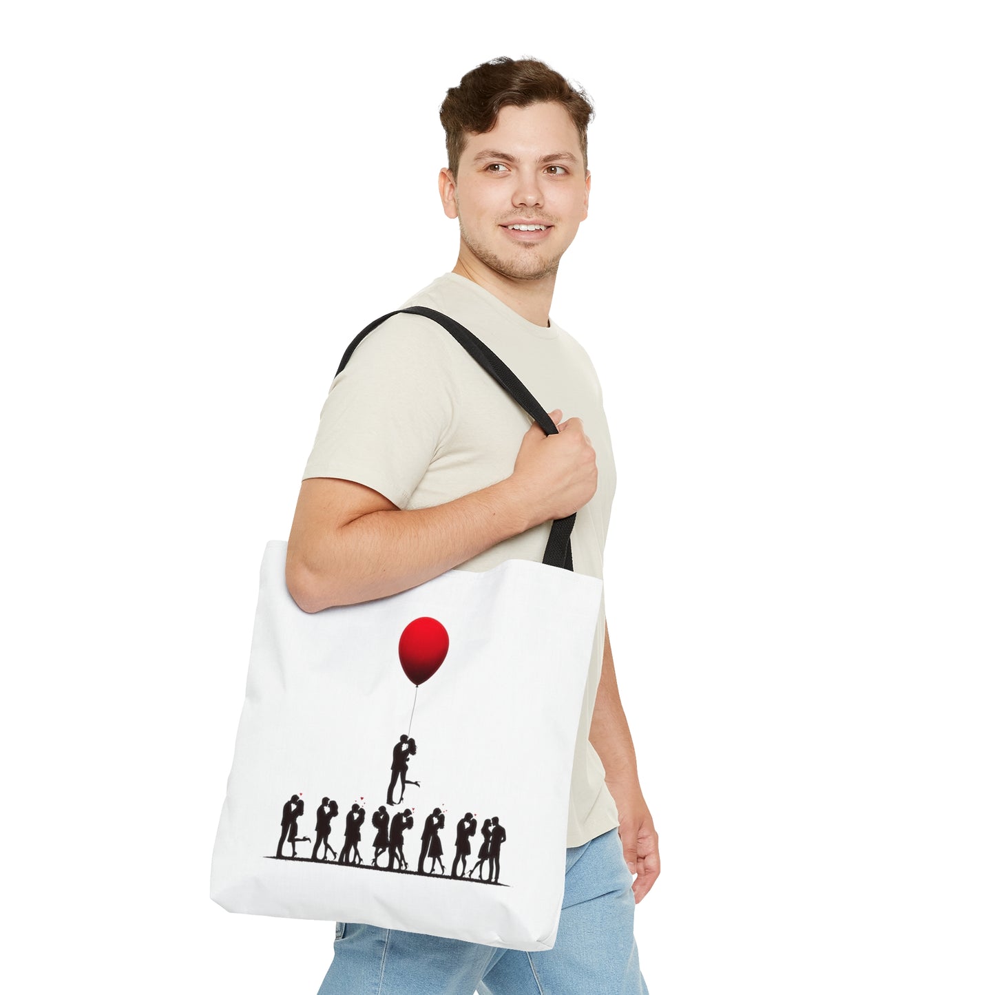 Love Balloon Silhouette Tote