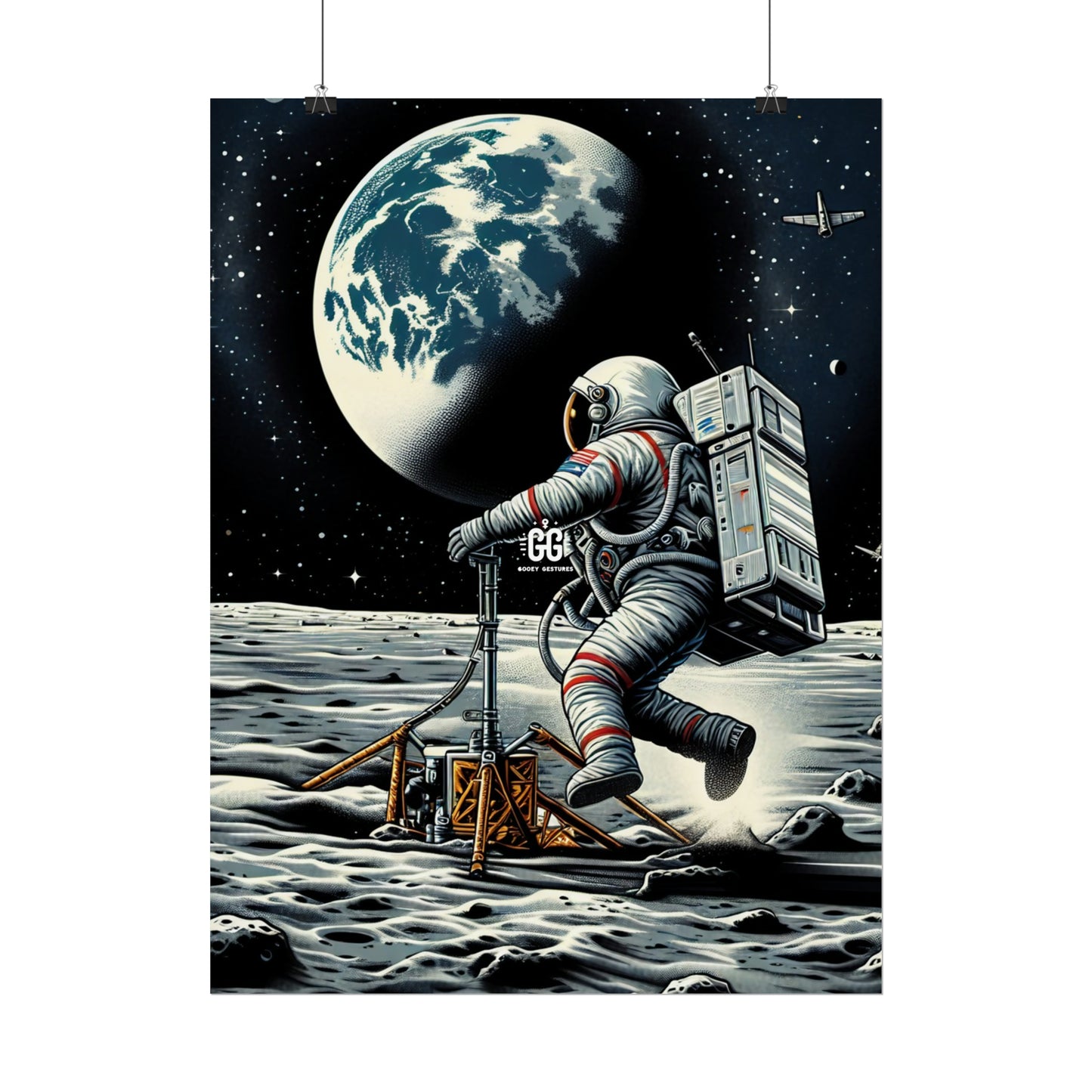 Lunar Leap Vintage Poster