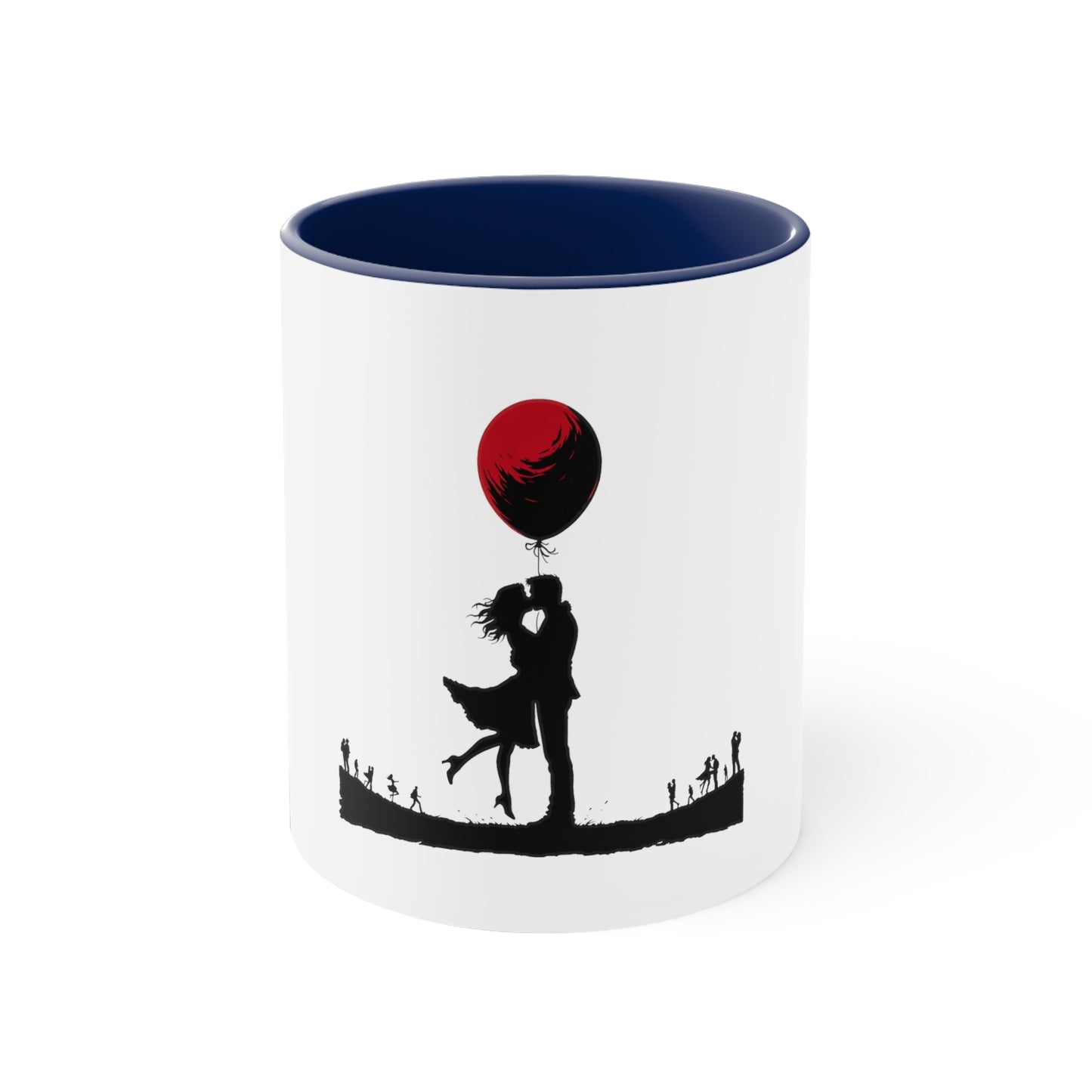 Romantic Silhouette Accent Mug