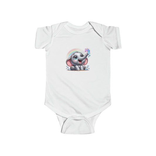 Rainbow Elephant Infant Bodysuit