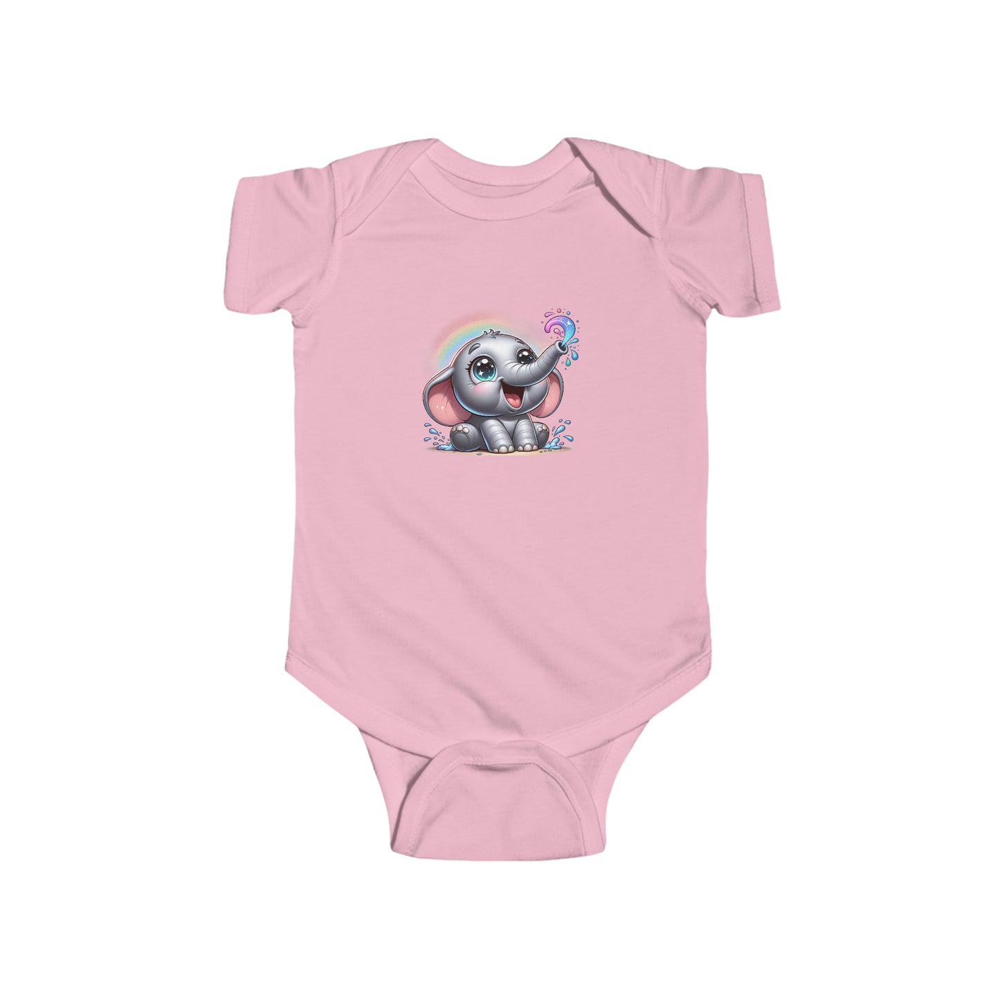 Rainbow Elephant Infant Bodysuit