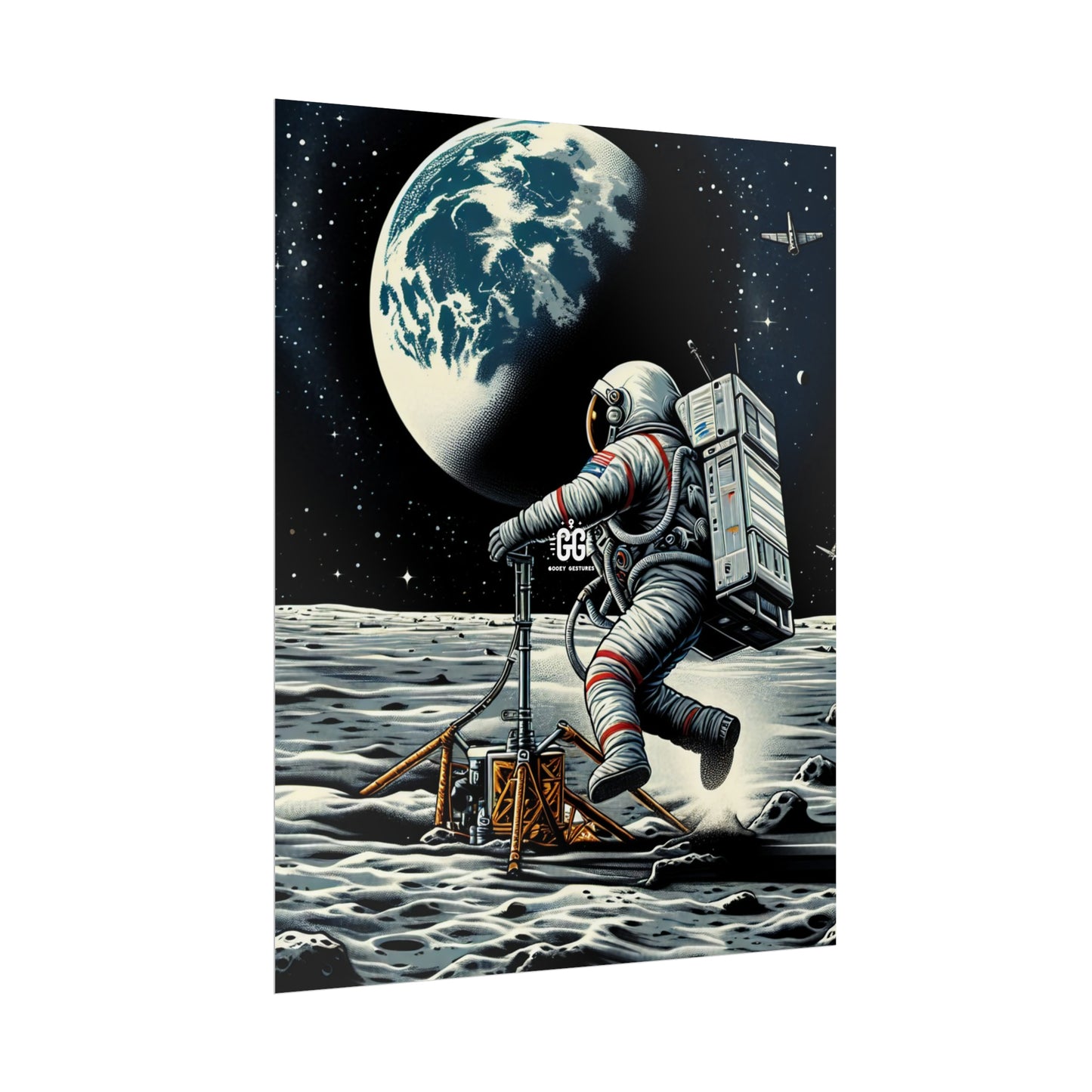 Lunar Leap Vintage Poster