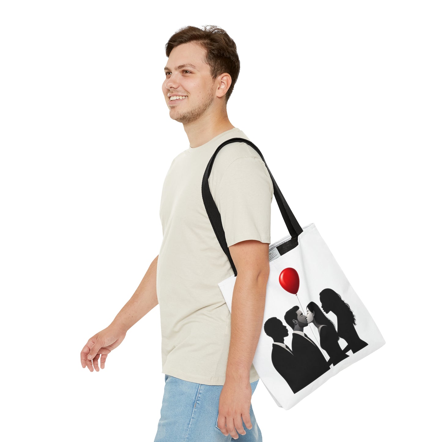 Balloon Kiss Tote Bag