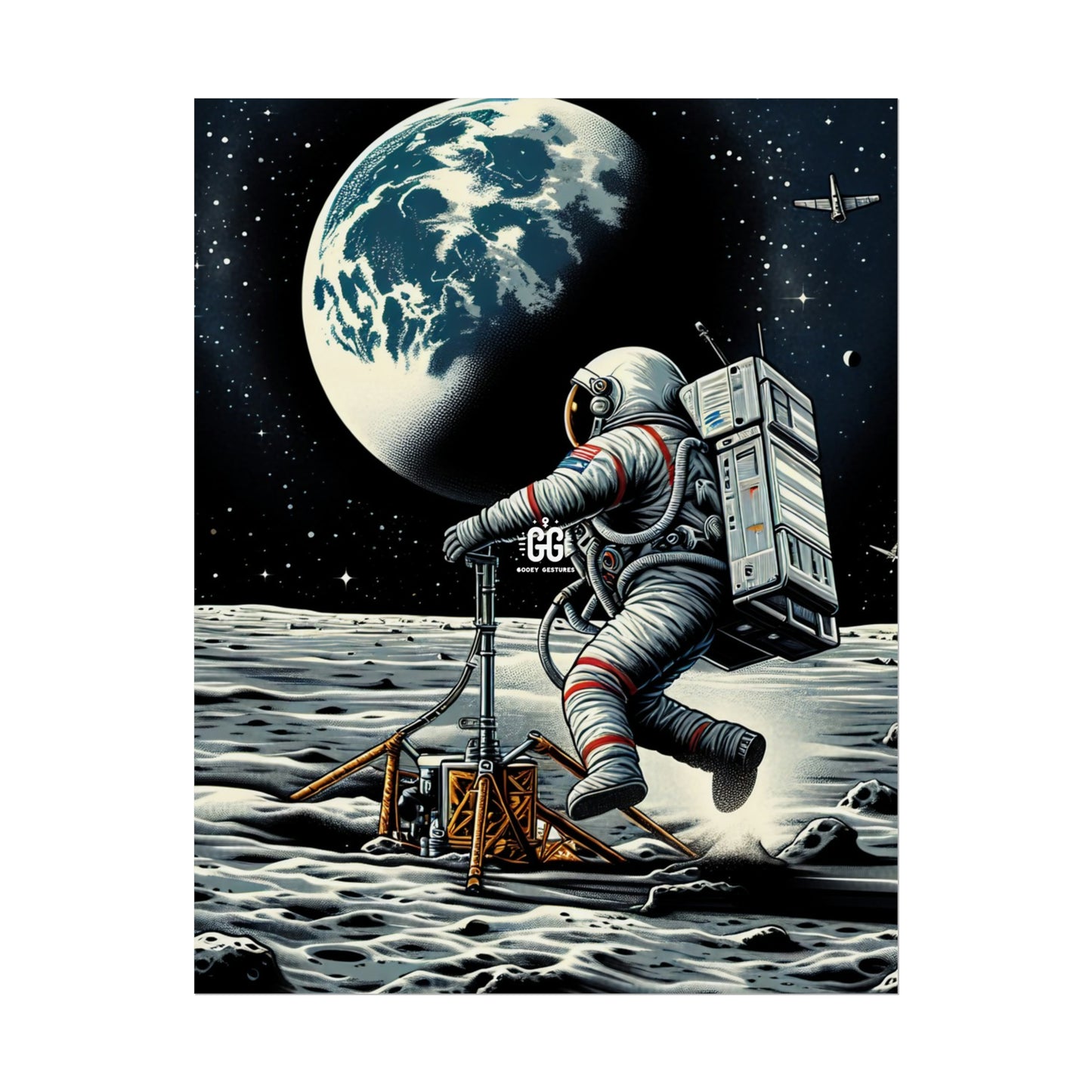 Lunar Leap Vintage Poster