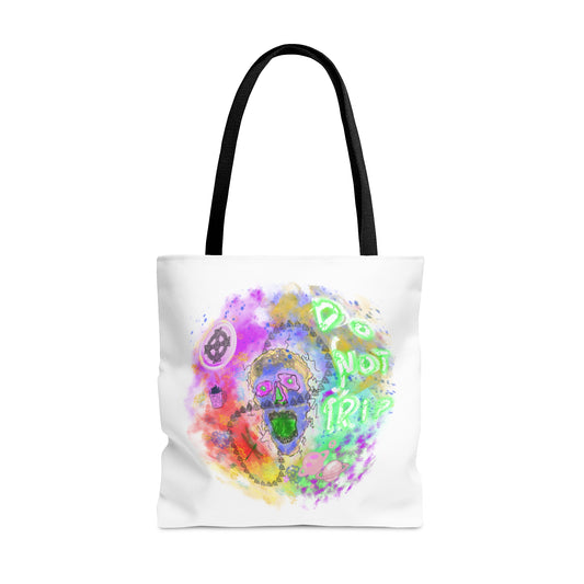 Psychedelic Skull Tote