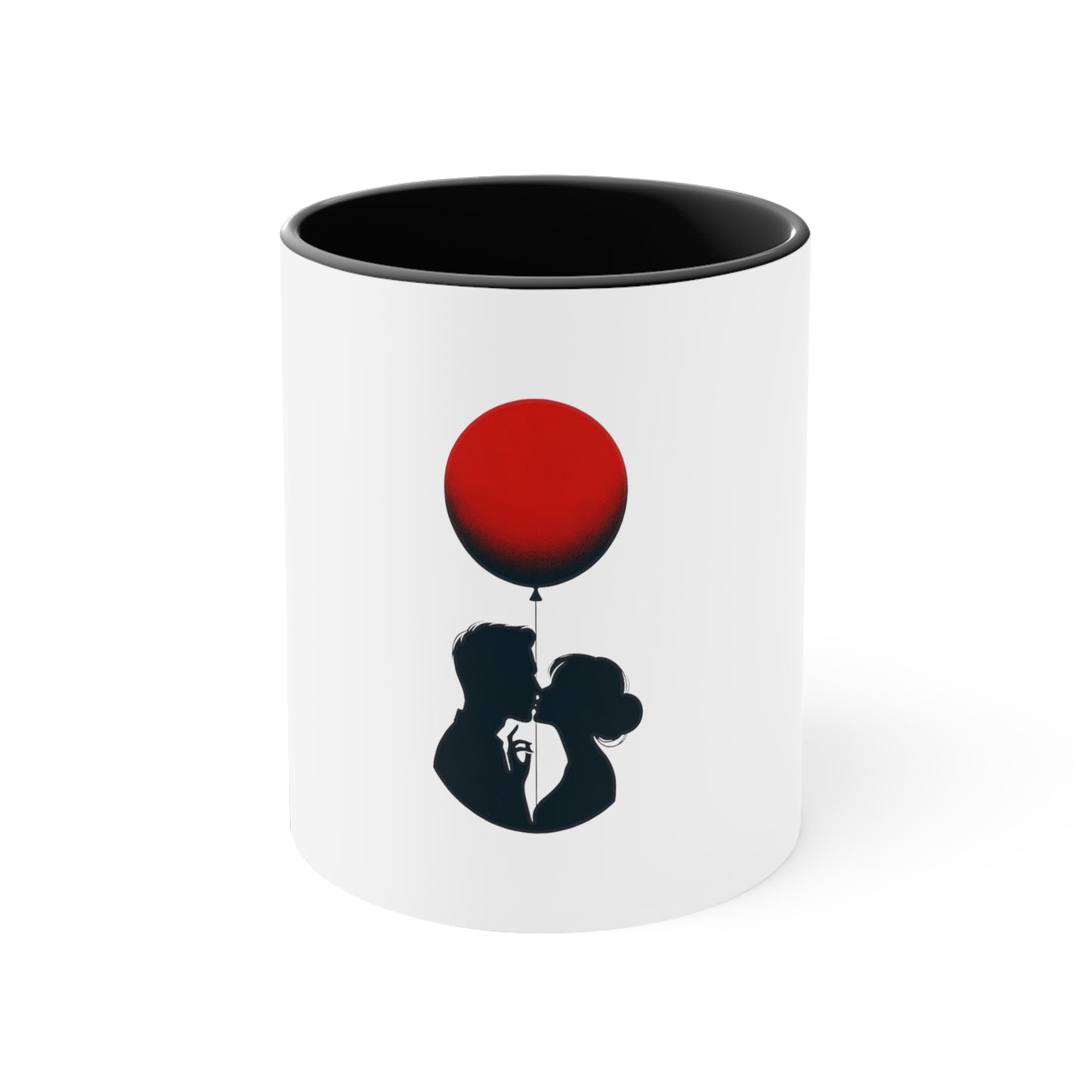 Balloon Kiss Accent Mug