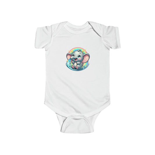 Rainbow Elephant Infant Bodysuit