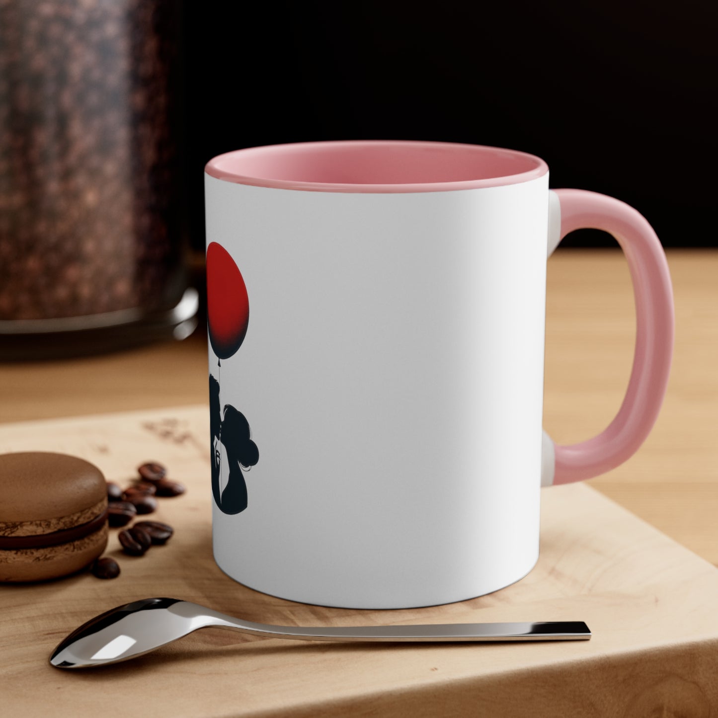 Balloon Kiss Accent Mug