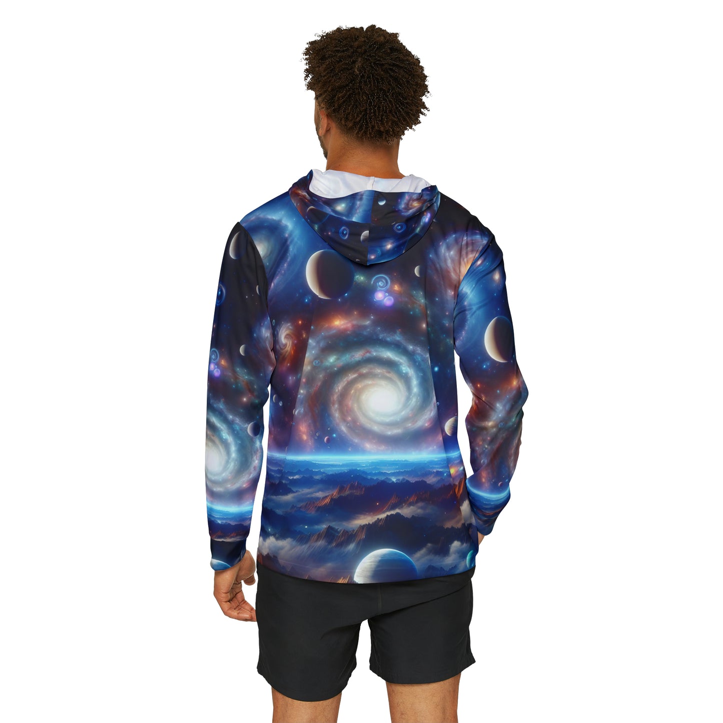 Cosmic Vortex Athletic Warmup Hoodie