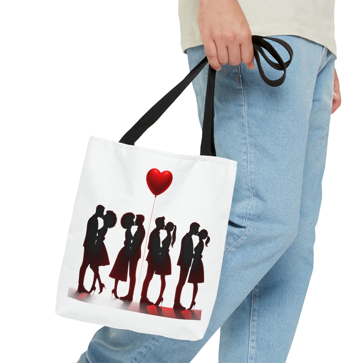 Love Silhouette Tote Bag