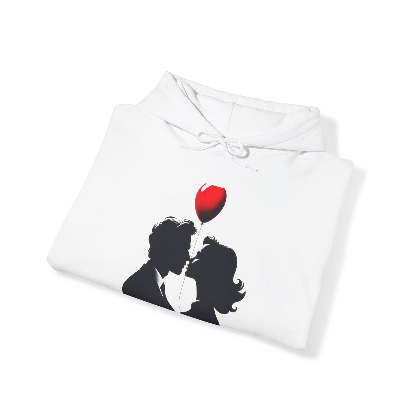 Balloon Kiss Silhouette Hoodie