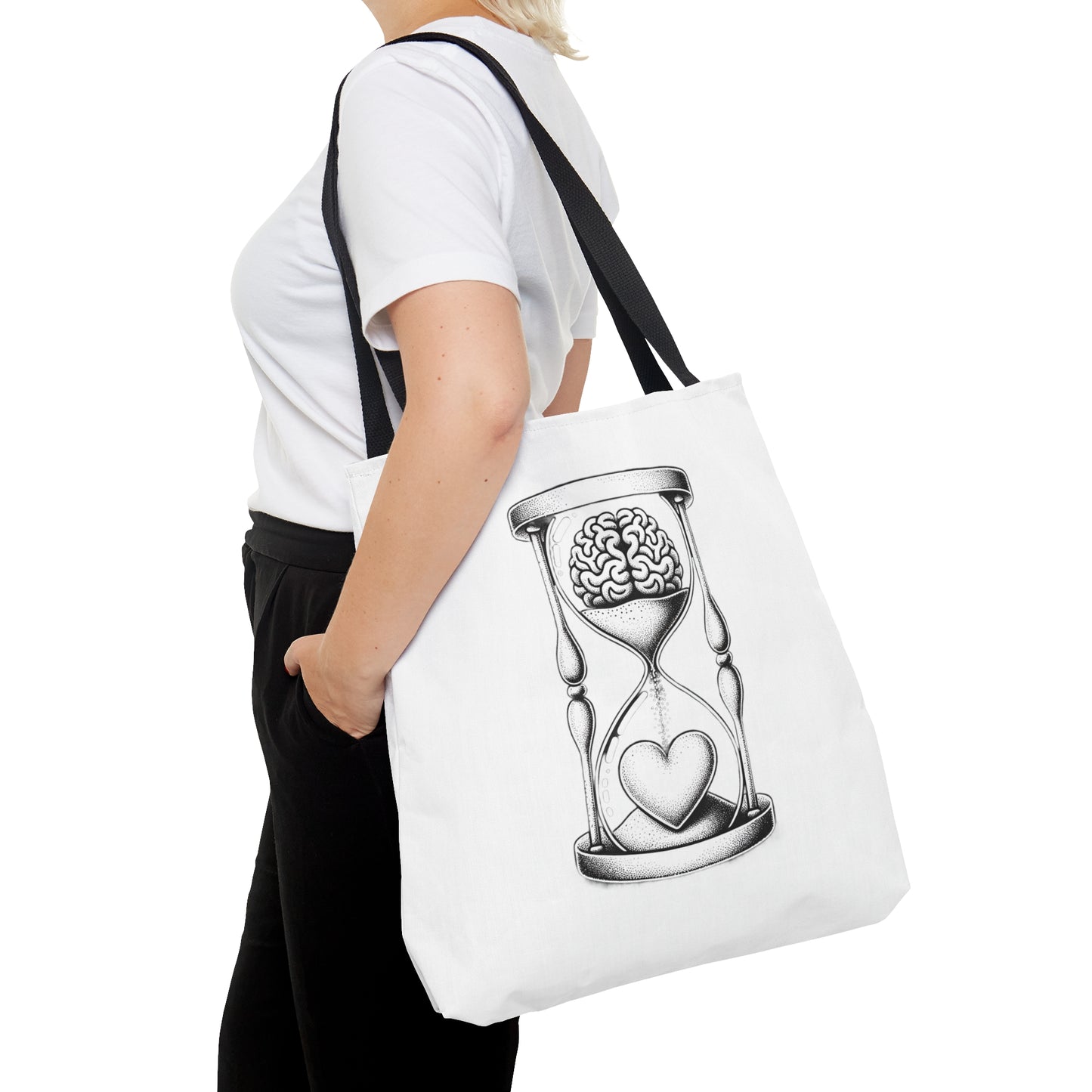 Mindful Heart Hourglass Tote