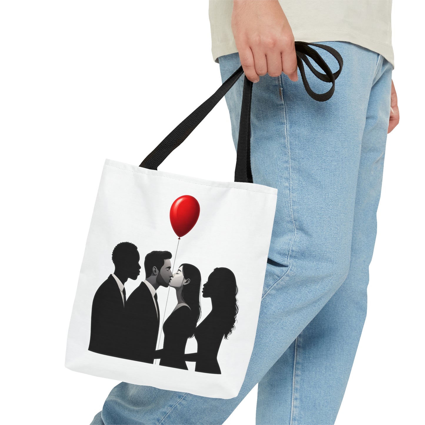 Balloon Kiss Tote Bag