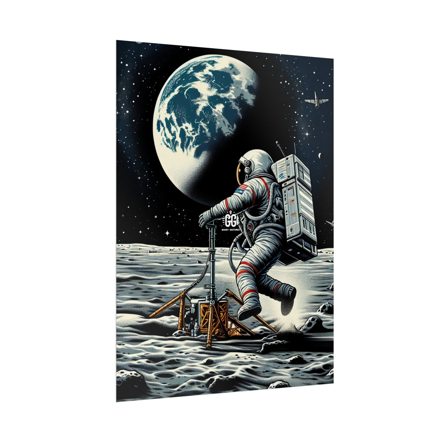 Lunar Leap Vintage Poster