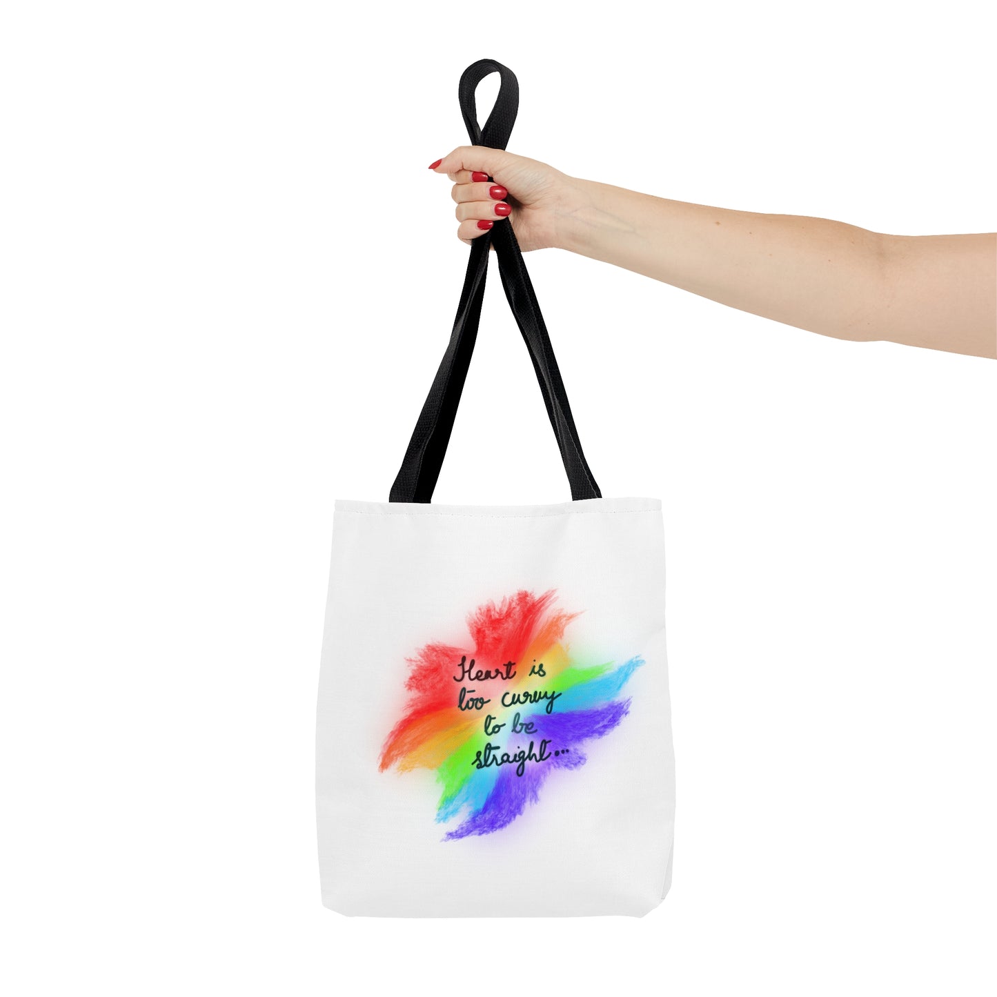 Curvy Heart Tote Bag